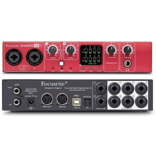 Alternative view of Focusrite Scarlett 18i6 INTERFAZ