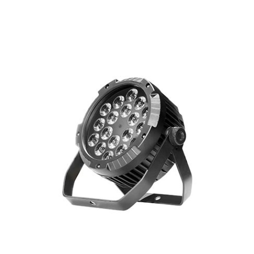 PR JUNIOR JNR-8160A - JNR FLAT PAR (6in1) X 8 en Flight Case